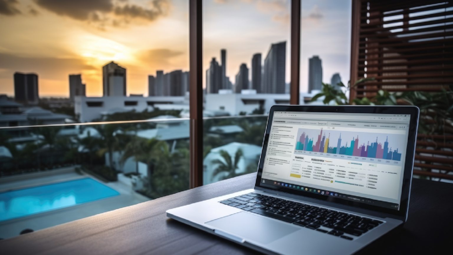 A dashboard of a hotel revenue management system showing dynamic pricing changes.